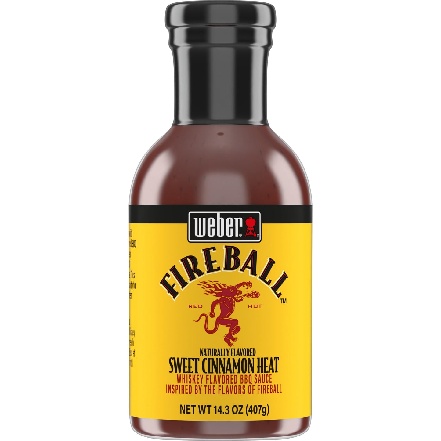 Weber Fireball Whiskey Flavored BBQ Sauce, 14.3 oz, Model 1165756