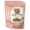 Crazy Go Nuts Walnuts - Oatmeal Cookie, 4.5 oz (3-Pack) - Healthy Snacks, Vegan, Gluten Free, Superfood - Natural, Non-GMO, ALA,