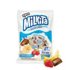 Milkita The Real Milk Lollipop Bag, Gluten Free Chewy Candies With Calcium & Real Milk, Zero Trans Fat, Low-Sugar, Smoothie Flavors (Strawberry, Chocolate, Banana), 10 Pcs