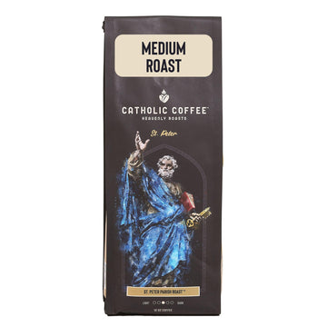 St. Peter Parish Arabica Coffee (Ground) Medium Roast Coffee 12Oz Small-Batch Craft Coffee, Gift For Catholic Faithful & Coffee Lovers