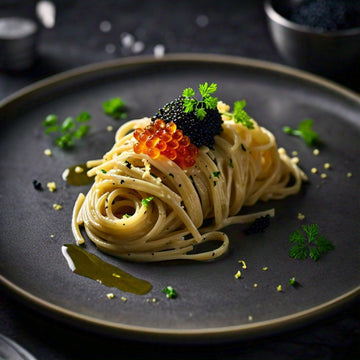 Pacific Secrets Truffle Vegan Black Caviar | Seaweed | No-Fish | Kosher | 4.4 Oz Glass Jar