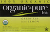 Organic & Pure Green Tea Lemon, 18-Count (Pack Of6)