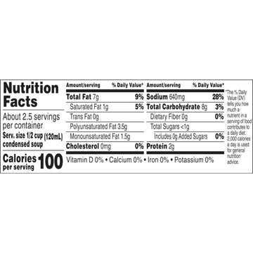Campbell'S Condensed 25% Less Sodium Cream Of Mushroom Soup, 10.5 Ounce Can (Pack Of 12)