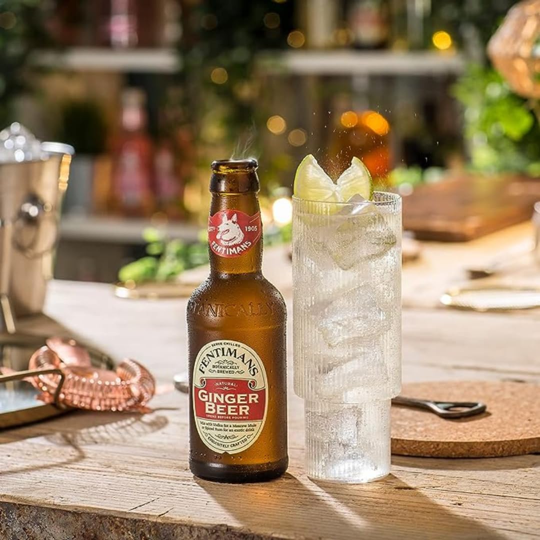 Fentimans Sparkling Variety Pack - Rose Lemonade, Sparkling Lemonade, Ginger malt-inspired - 9.3 Fl Oz (Pack of 12)