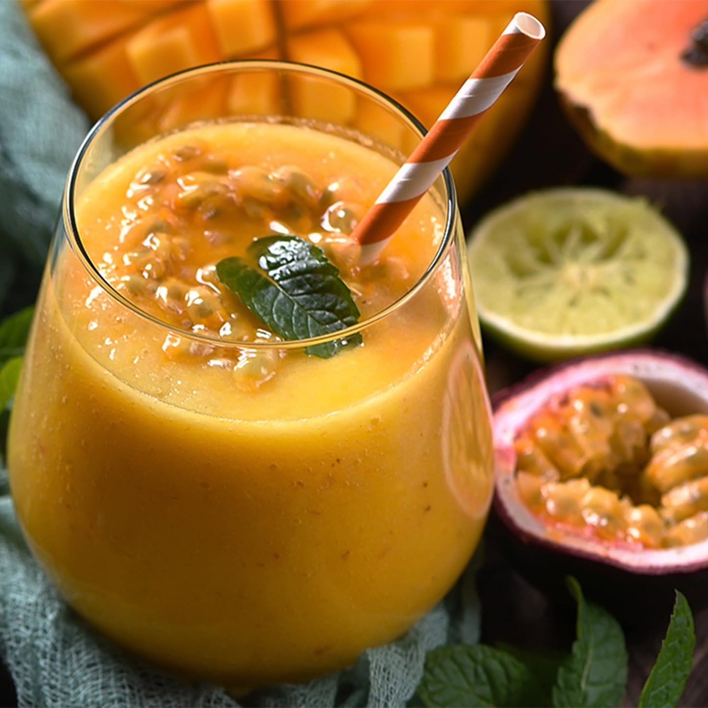 Alpes Passion Fruit Pulp | Real Tropical Maracuya (Lilikoi). Ideal For Cocktails, Juices, Smoothies, Desserts, Sauces & More. Pr