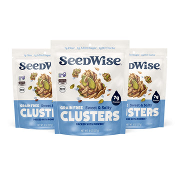 Ozery Bakery Super Seed Crunch Clusters, Sweet And Salty, Plant Based, Vegan, Keto Snack, 5.3 Ounce (Pack Of 3)