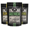 POP DADDY Flavored Pretzel Sticks - 7.5oz Variety Pack (3 Pack) - Garlic Parmesan, Peppercorn Ranch, Yellow Mustard