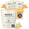 MASA Tortilla Chips Snack Pack - Seed Oil Free Snacks Organic Chips Tortilla - Gluten & Dairy Free Naturally Grown Corn Chip - Made with Grass Fed Tallow & Sea Salt (6 Pack 5oz Each - White Corn)