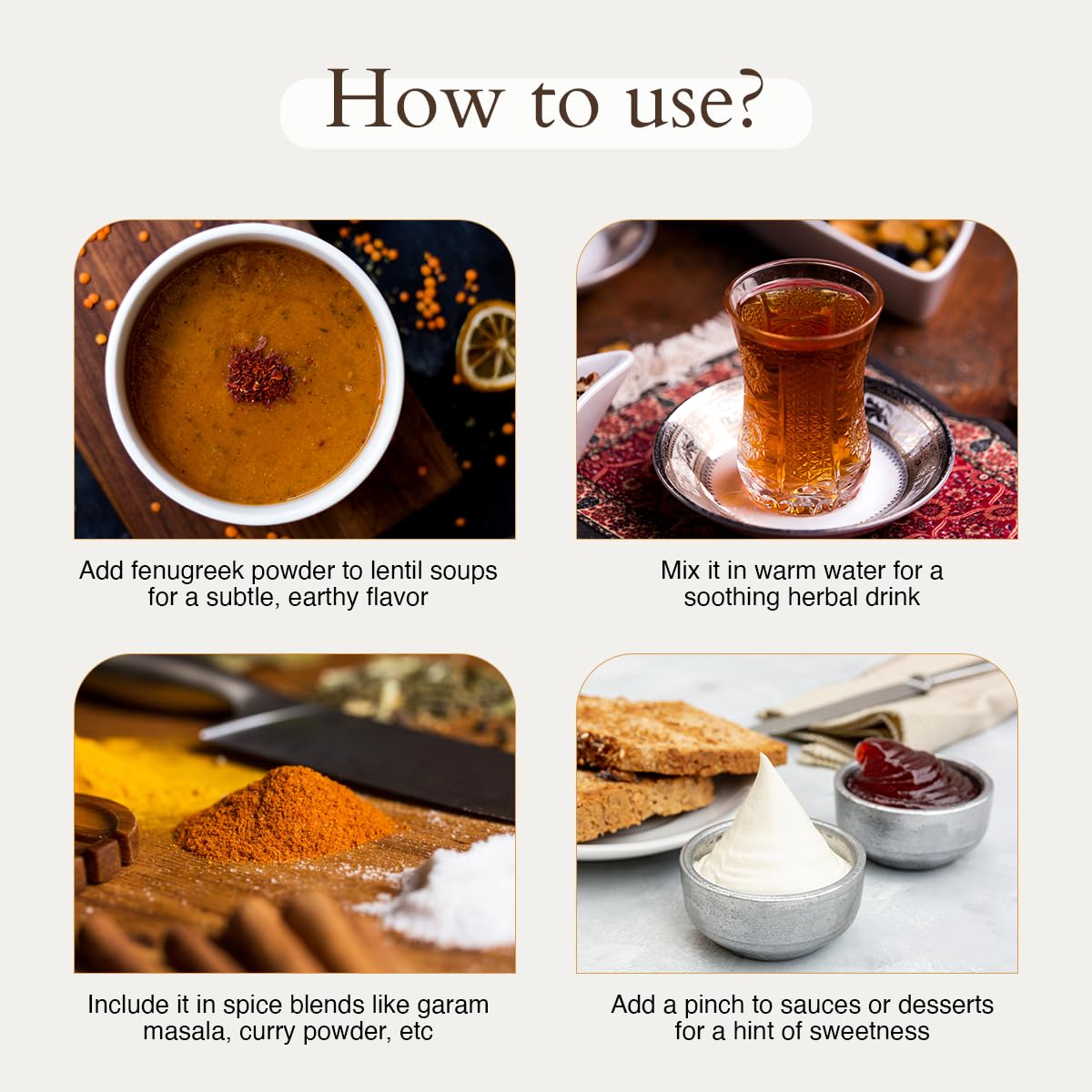 Geo-Fresh Organic Fenugreek Powder - 2.29 oz - Gluten-Free, Non-GMO, USDA Certified