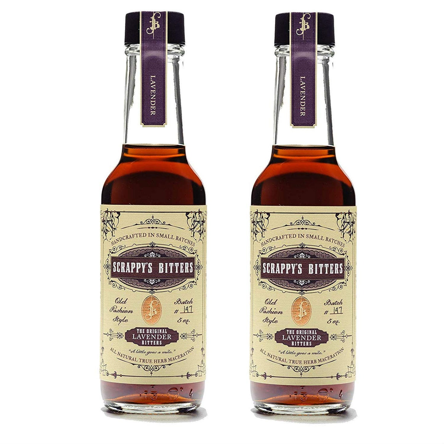 Scrappys Bitters Lavender - Organic Ingredients, 5 oz, Pack of 2