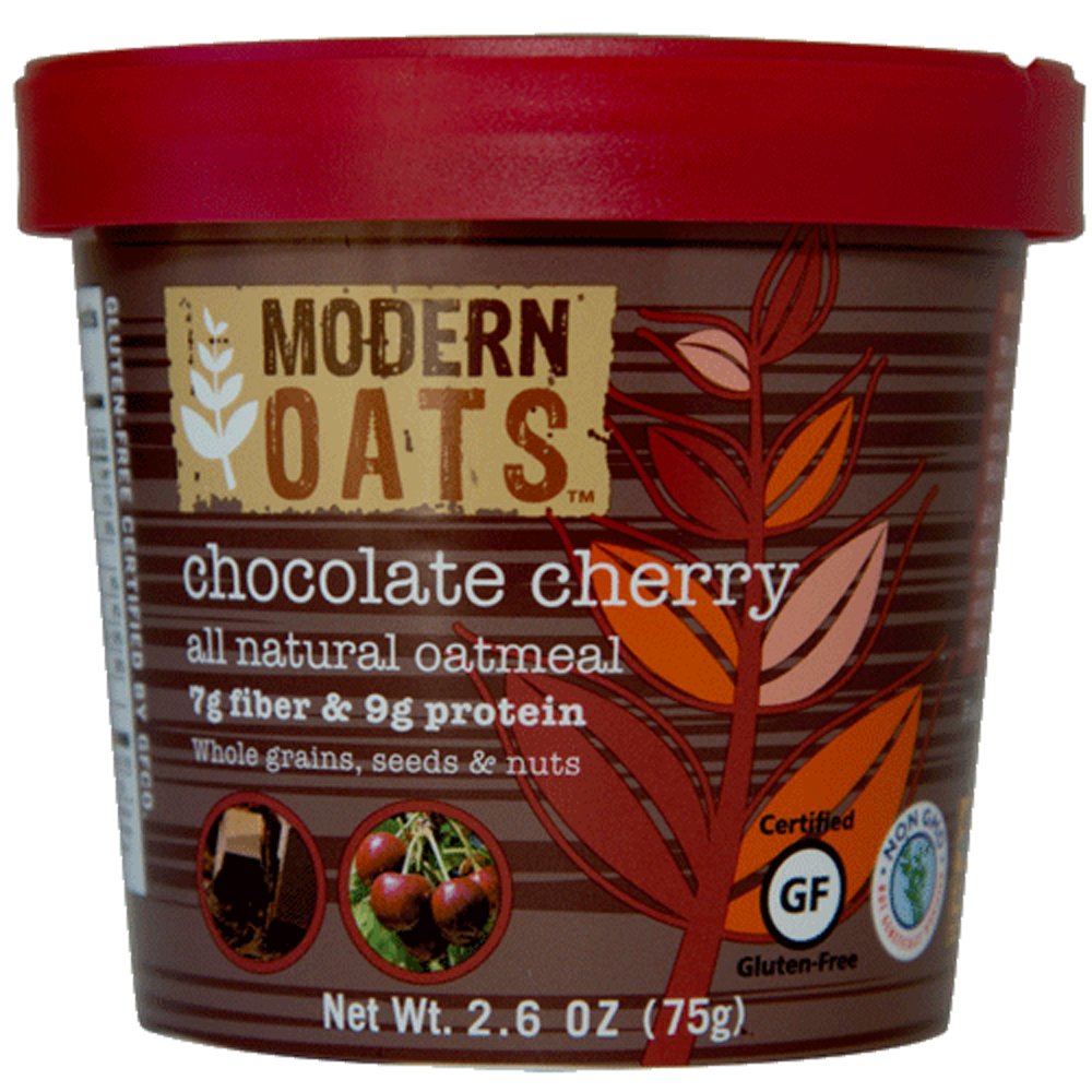 Modern Oats All Natural Oatmeal Cups, Chocolate Cherry, 2.6 Ounce Cup (Pack of 6)