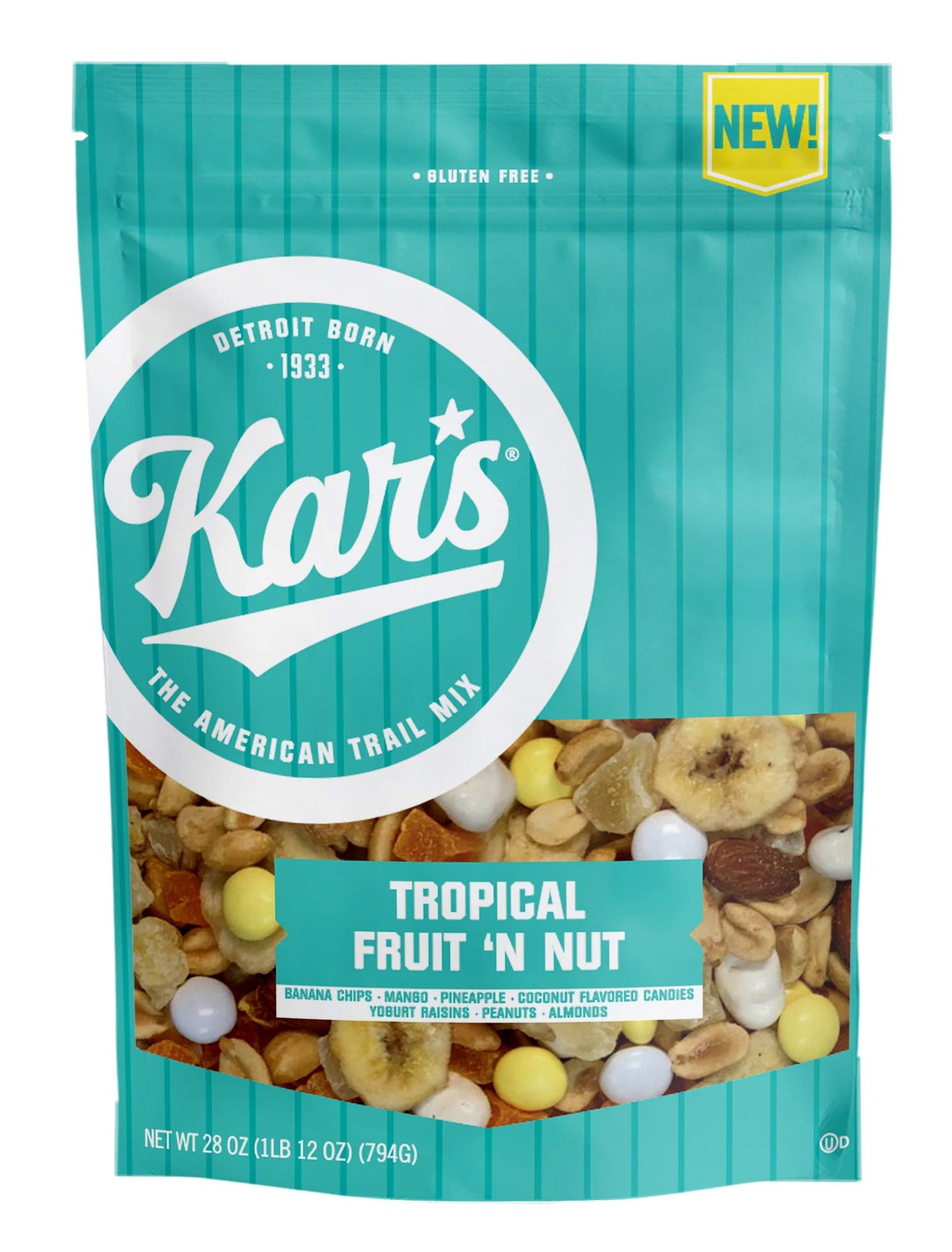 Kars Nuts Kars Tropical Fruit N Nut Trail Mix Pouch, 28 Oz (Pack Of 1)