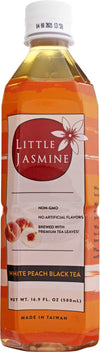 LITTLE JASMINE White Peach Black Tea 16.9 Fl Oz (Pack of 12)