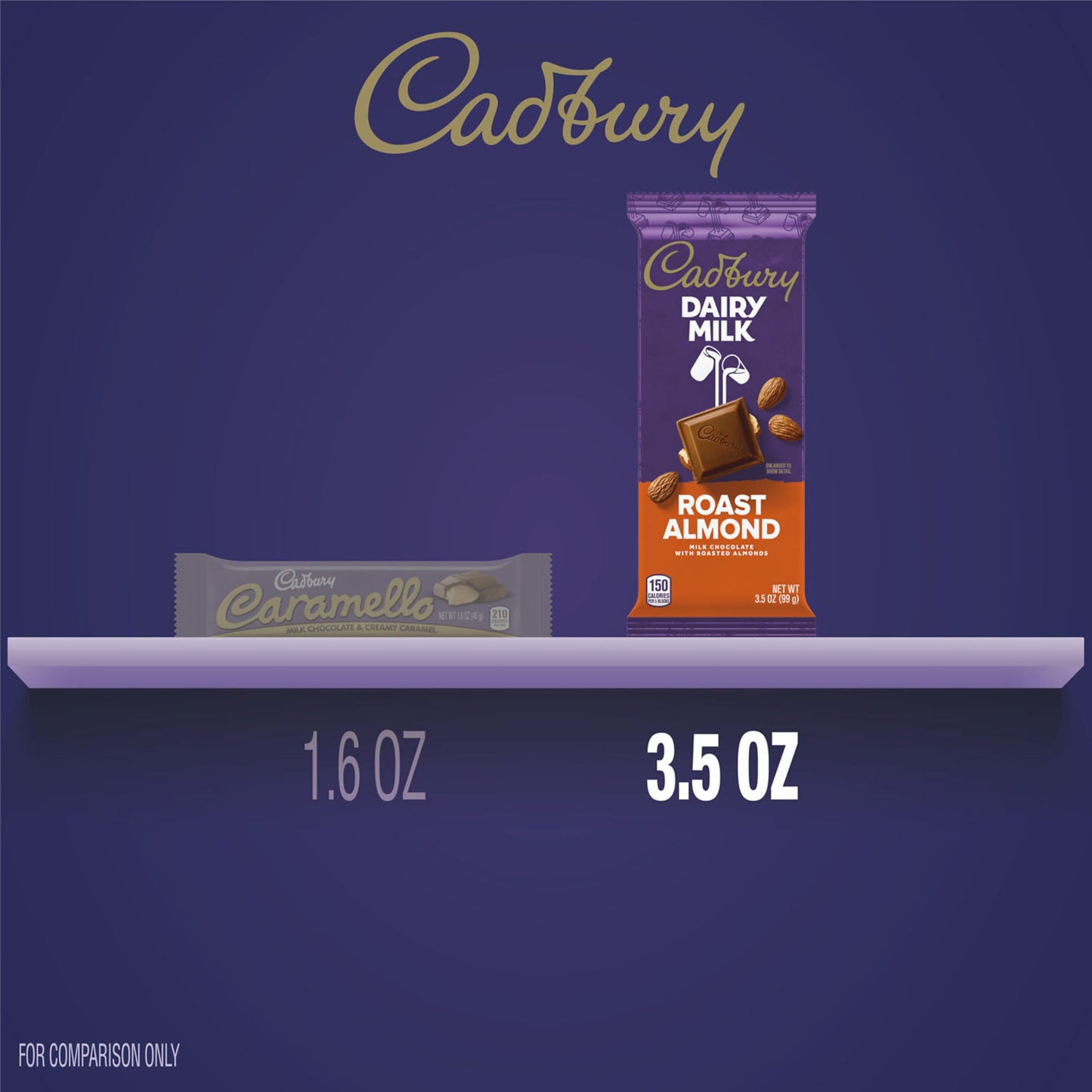 CADBURY DAIRY MILK Roast Almond Milk Chocolate Candy Bars, 3.5 oz (14 Count)