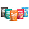 Moon Cheese Variety Pack, Cheddar, White Cheddar, Gouda, Garlic Parm & Pepper Jack, Protein-Rich Cheese Snack, Gluten Free, Keto