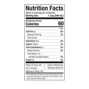 Pacific Foods Unsweetened Hemp Milk, Plant Based Milk, 32 oz Carton