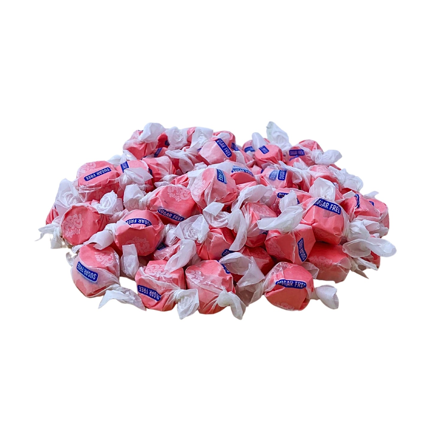 Sugar Free Strawberry Salt Water Taffy - 1lb (16oz) Bulk Bag Individually Wrapped Soft, Chewy, Nut Free, Gluten Free, Diabetic &