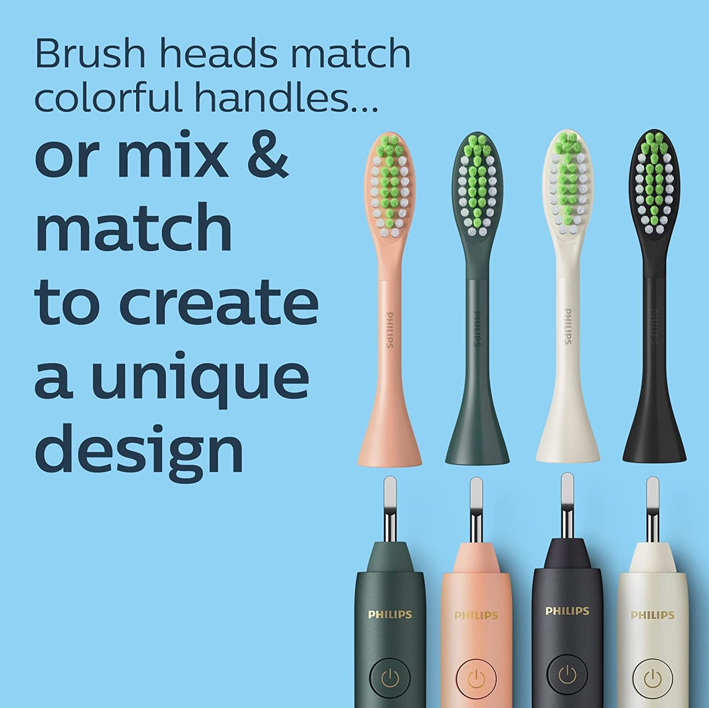 Philips One By Sonicare, 2 Brush Heads, Shimmer, Bh1022/05