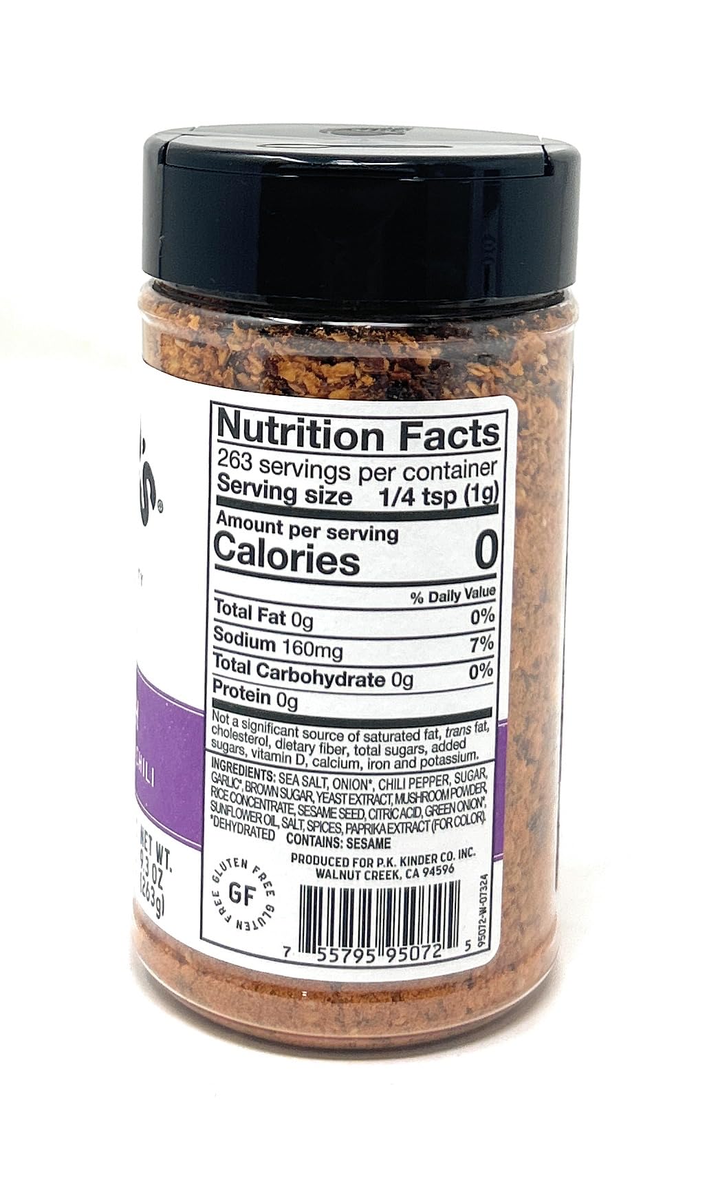 Kinders Chili Crunch Seasoning 9.3 oz - 1 bottle