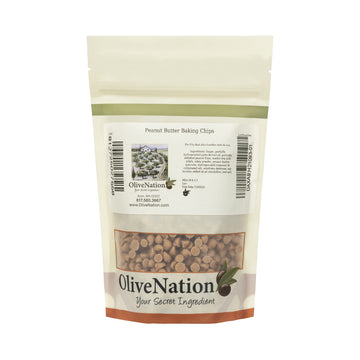 Mini Peanut Butter Chips, Olivenation Peanut Butter Mini Baking Chips, Bake Safe Inclusion & Topping - 16 Ounces