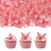 52 pieces edible wafer paper butterfly cake decoration, suitable for weddings, birthdays, Christmas parties to decorate cookies,