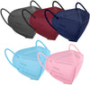 Huheta Kn95 Face Masks For Adults, 50 Packs Kn95 Mask, 5-Layer Breathable And Comfortable Safety Mask, Filter Efficiency=95%, Mu
