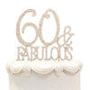 Hatcher Lee Cake Topper 60 Years Birthday or 60th Anniversary, Gold Crystal Rhinestone, Model HCL-306