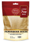 Spicy World Fenugreek Seeds (Methi) 7 Ounce Bag - All Natural & Pure - Resealable Bag
