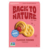 Back to Nature Classic Round Crackers - Dairy Free, Non-GMO, Made with Wheat Flour & Sea Salt, Delicious & Quality Snacks, 6.5 O