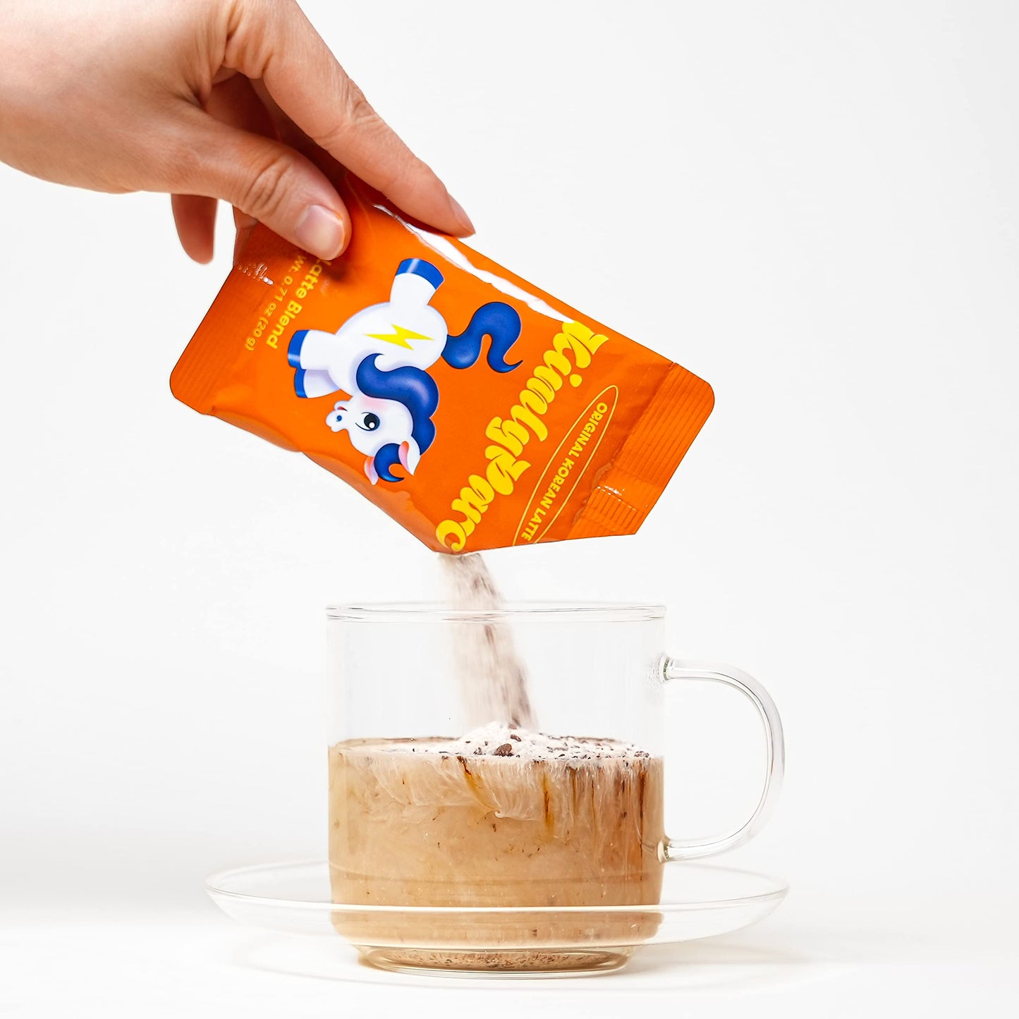 Kimlyparc Premium Instant Coffee Original Korean Latte With Vegan Creamer, Organic Unrefined Cane Sugar, Himalayan Pink Salt - L