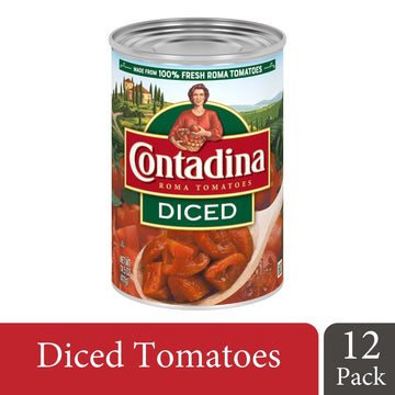 Contadina Diced Tomatoes, 14.5 Oz (Pack Of 12 Cans)
