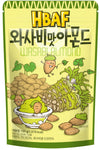 HBAF Korean Seasoned Almonds, Wasabi Flavor, 210g (7.4 oz) Pack