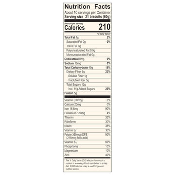 Mom'S Best Blueberry Wheatfuls Shredded Wheat Cereal, Made With Whole Grain, No Artificial Flavors Or Preservatives, 22 Oz Box