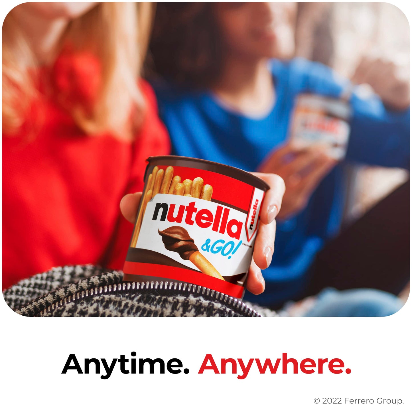 Nutella and Nutella & GO! Bundle, Hazelnut Spread with Cocoa Jar and Snack Packs with Breadsticks, 35.3 oz Jar and 4-Pack