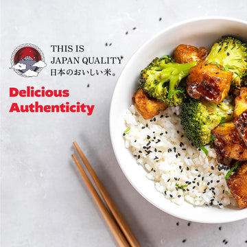 Iris Instant White Sushi Rice (10 Pack), Premium Japanese Short Grain Sticky Rice, Microwave For 80 Seconds (1.2 Minutes), Glute