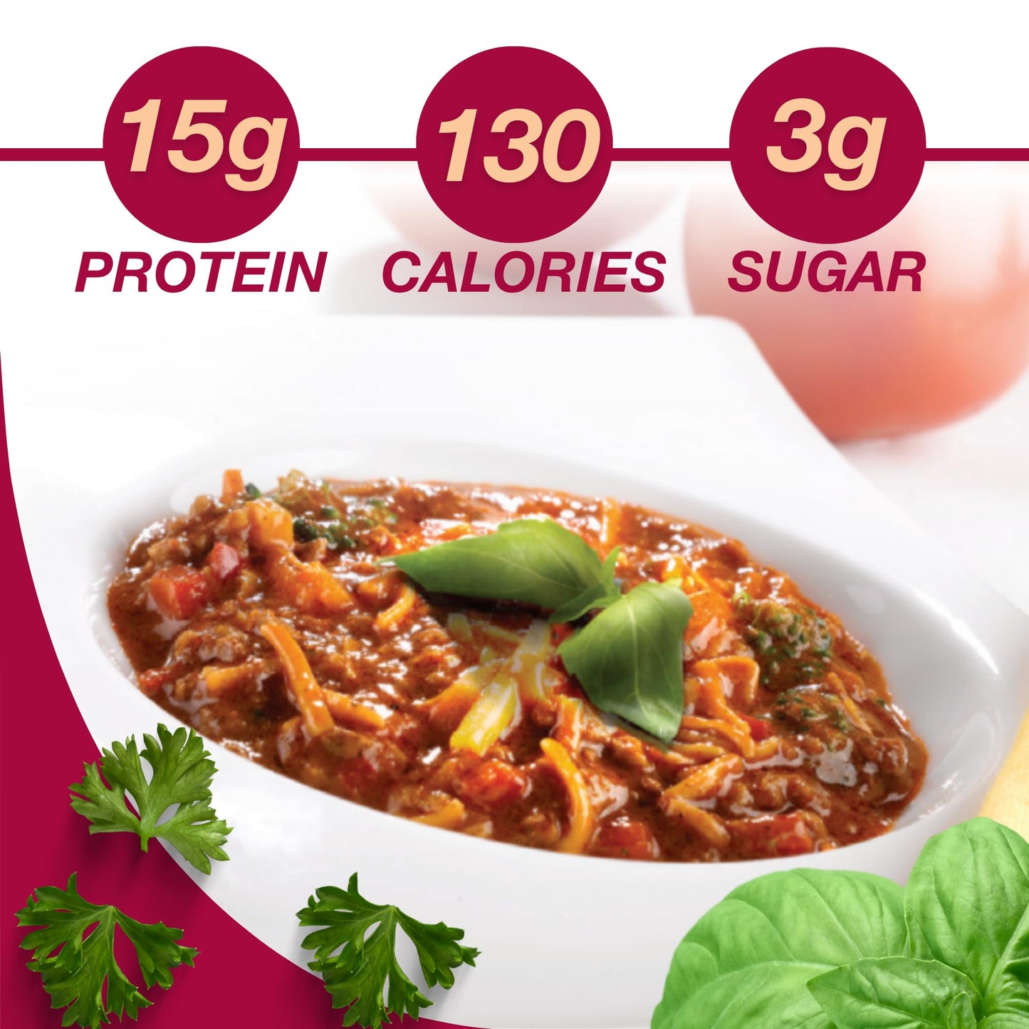 Protidiet High Protein Spaghettini Bolognese With Soy Chunks Sauce Mix, Low Fat, Low Sugar, Quick And Easy-To-Prepare Microwavab