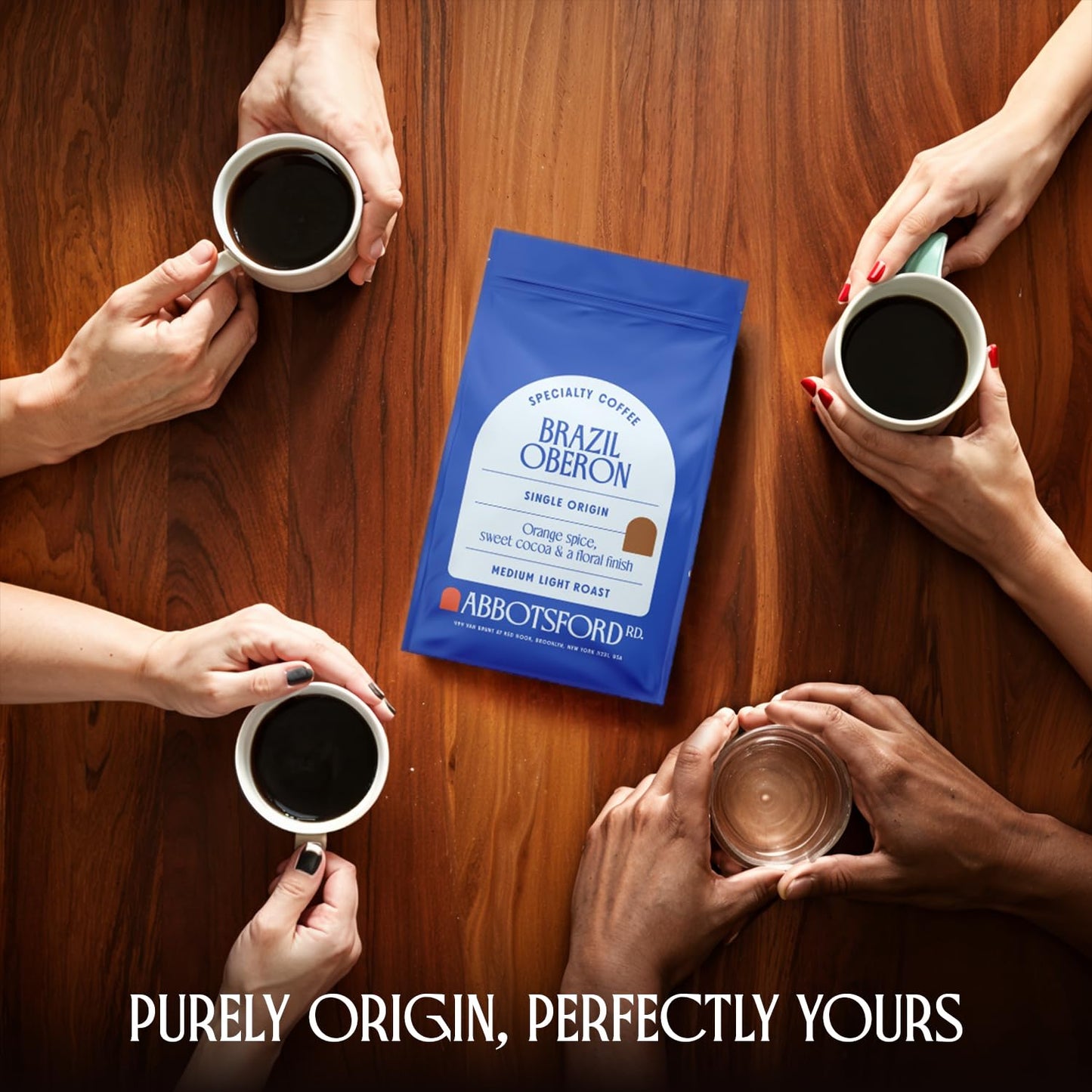 Brazil Oberon Coffee Whole Bean, Specialty, Medium Light Coffee Beans With Orange Spice & Cocoa, 12 Oz Bag, Single Origin From C