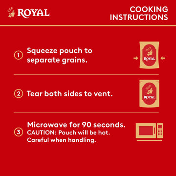 Royal - Ready To Heat Rice - Authentic White Queso & Jalapeno, 4 Count