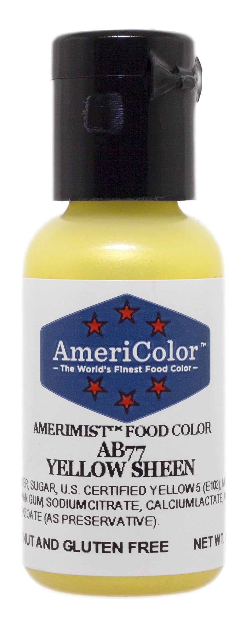 Americolor Amerimist Airbrush Color .65 Ounce, Yellow Pearl Sheen