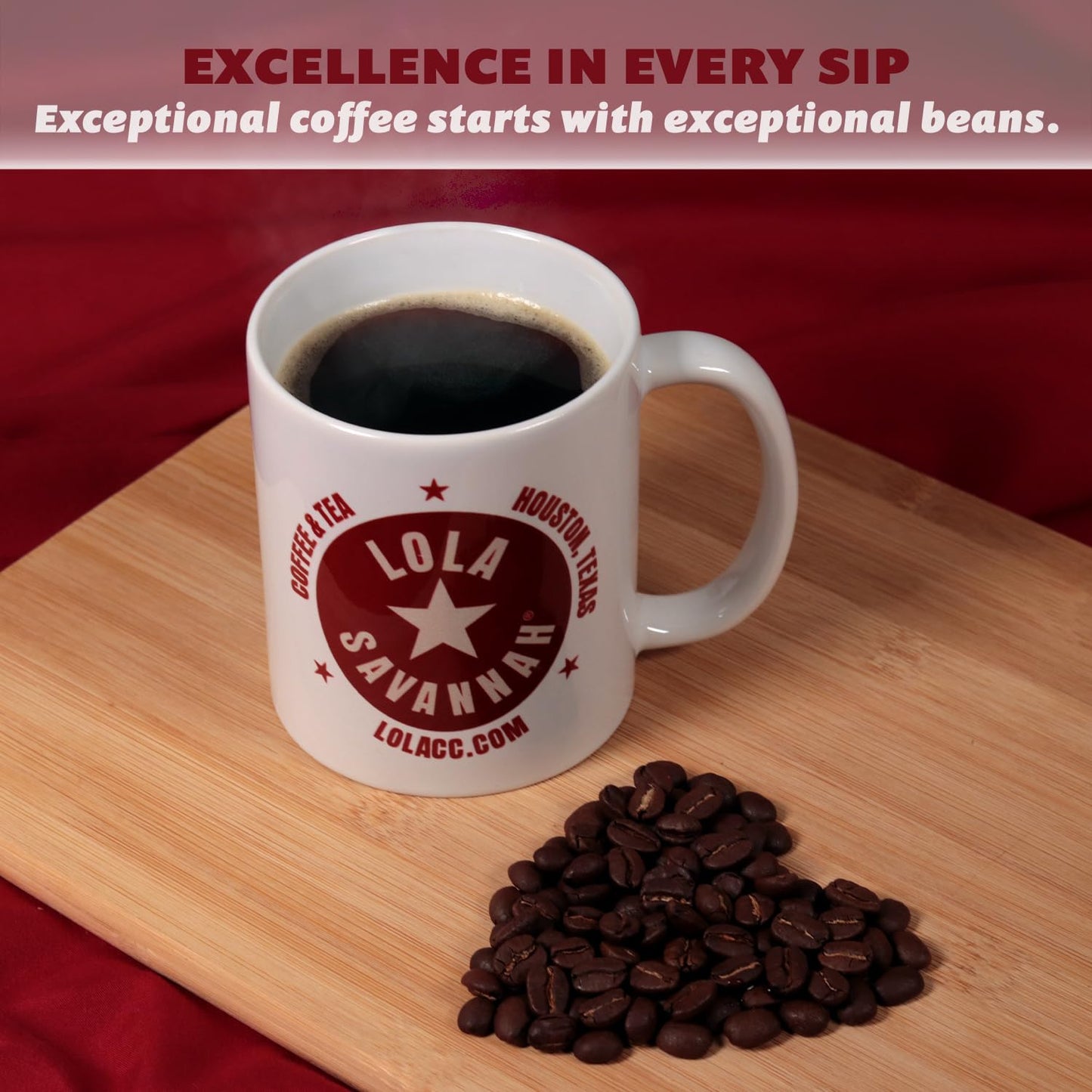 Lola Savannah Texas Pecan Ground Coffee - Gourmet Arabica Beans Brimming With Roasted Pecan Flavor, Caffeinated, 2Lb Bag