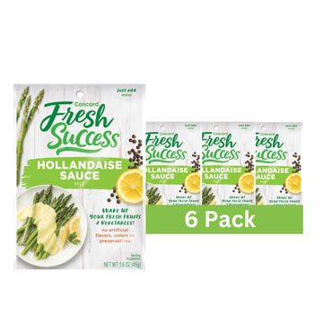 Concord Foods Hollandaise Sauce Mix: Indulgent Lemon & Butter Infusion For Gourmet Dining - Elevate Your Meals With Creamy Richness & Zesty Citrus! 1.6 Ounce (Pack Of 6)
