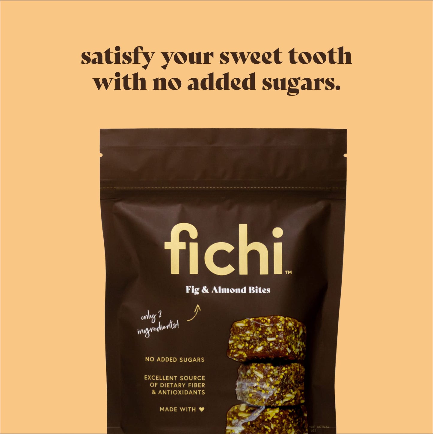 Fichi Fig and Almond Bites, a Wholesome and Delicious Gluten-Free Italian Fruit and Nut Snack, 7 Oz (Pack of 6)