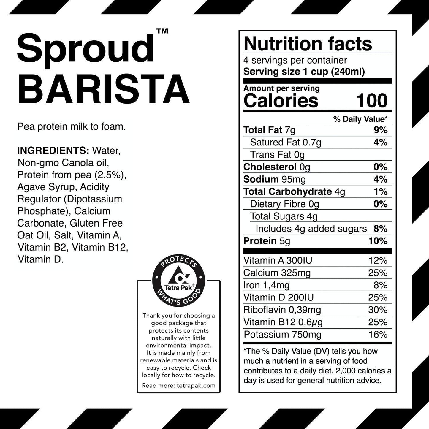 Sprd Pea Pro Bev Barista ( 6 X 33.8 Oz   )