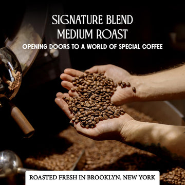 Crema Coffee Whole Bean, Medium Roast Coffee Beans, Signature Blend With Butterscotch, Sweet Caramel & Hazelnut Flavors, 35.2 Oz