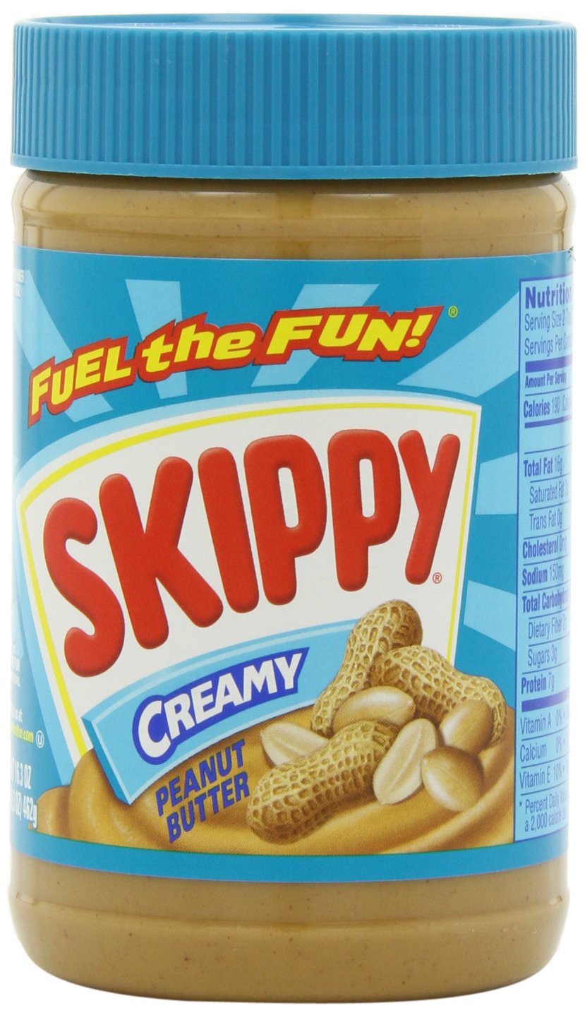 SKIPPY Peanut Butter, Creamy, 7g Protein, 16.3 Ounce, Pack of 12