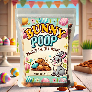 Bunny Poop Almonds - Whimsically Delicious Roasted Almonds For Easter Laughs | Perfect For Baskets, Gifting, And Healthy Snackin