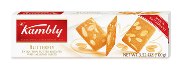 Kambly - Bscts Btrfly Almond Butter - Case Of 12-3.5 Oz