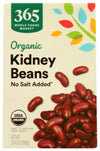 365 By Whole Foods Market, Beans Kidney No Salt Added Organic, 13.4 Ounce