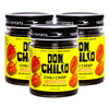 Don Chilio Hot Habanero Mexican Chile Crisp, 5 oz., 3 Pack - Crunchy Sliced Habanero Fried Chili Peppers in Hot Seasoned 100% Ol