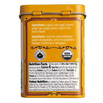 Clawhammer Organic Mints Spicy Ginger Root | Organic Cane Sugar, Natural Flavors, No Artificial Colors Or Sweeteners | Kosher Ce